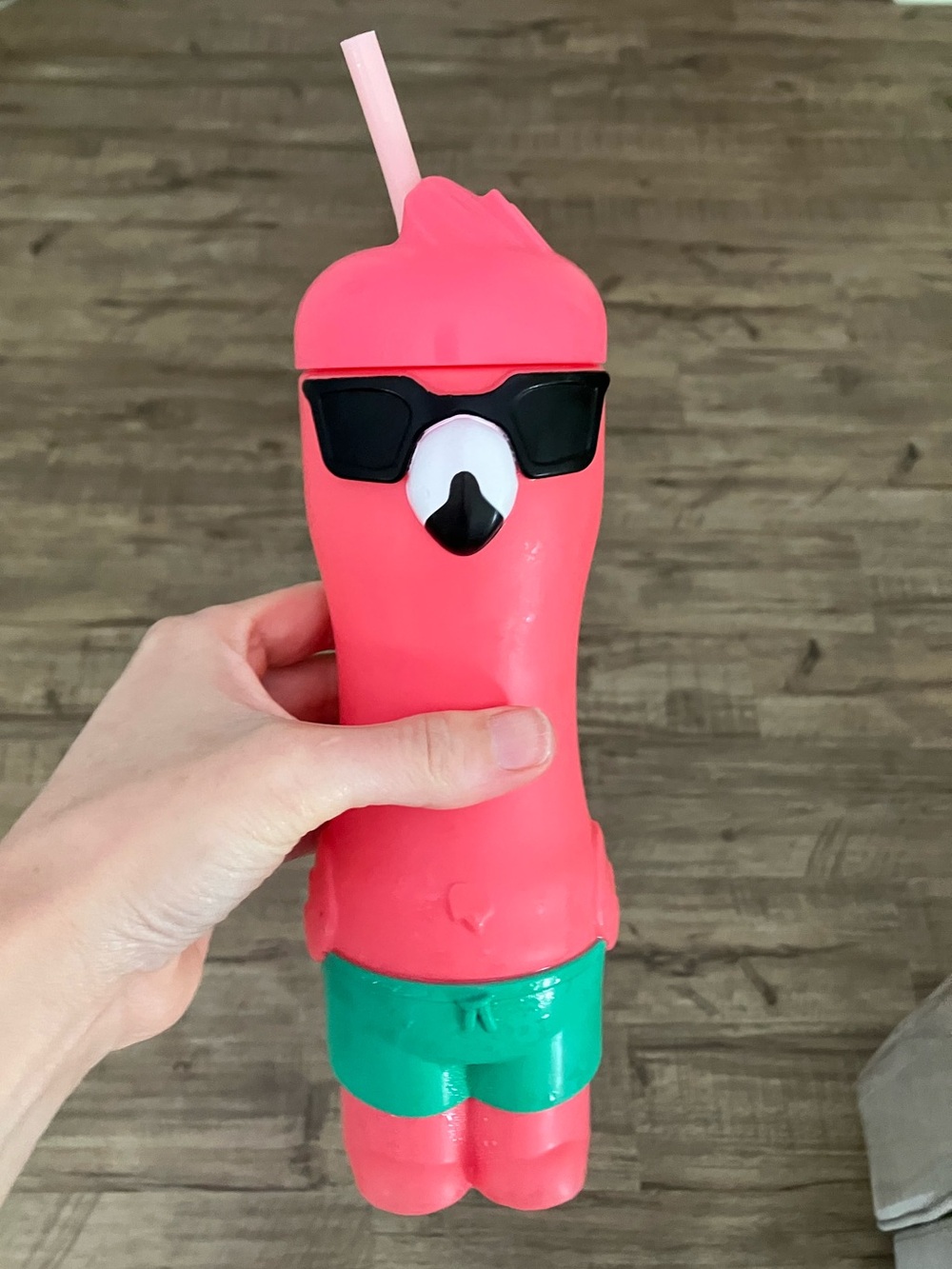 Zak! Designs Pink Flamingo Lightweight Reusable Cup With Straw 23.5 oz